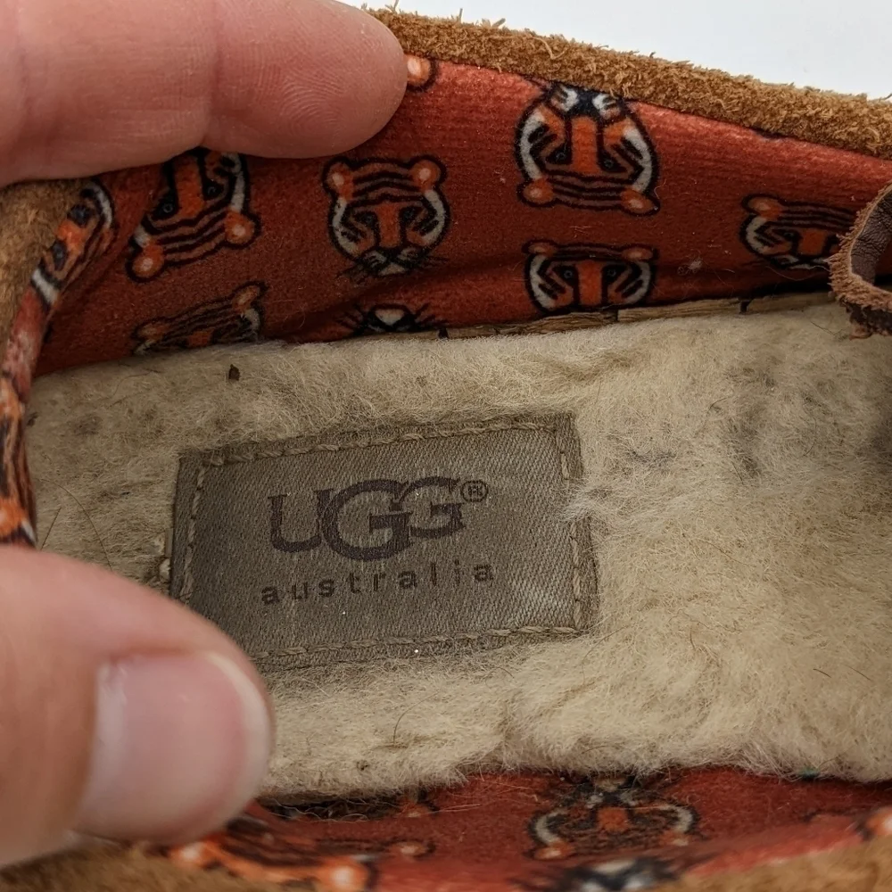UGG Leather Sherpa Lined Slipper 3Y Youth